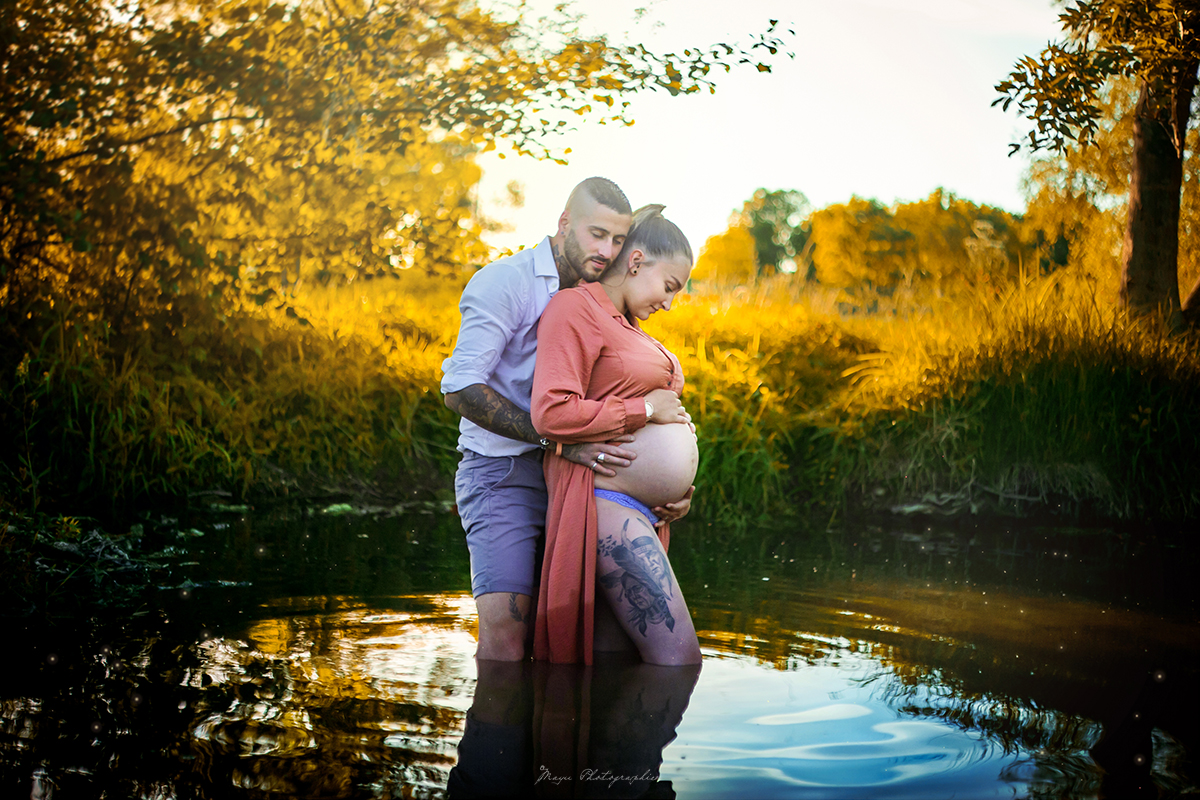 Photographe couple grossesse Yonne Auxerre